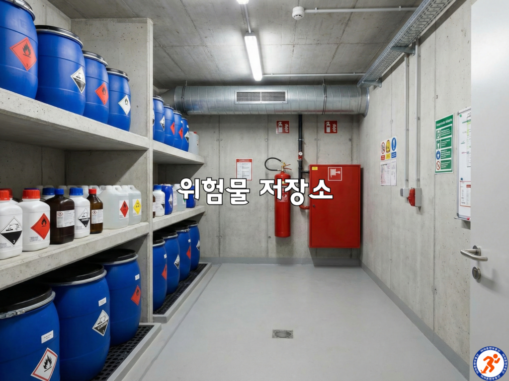 화성 공장 매매 주의사항을 설명하는 위험물 저장소 내부 모습