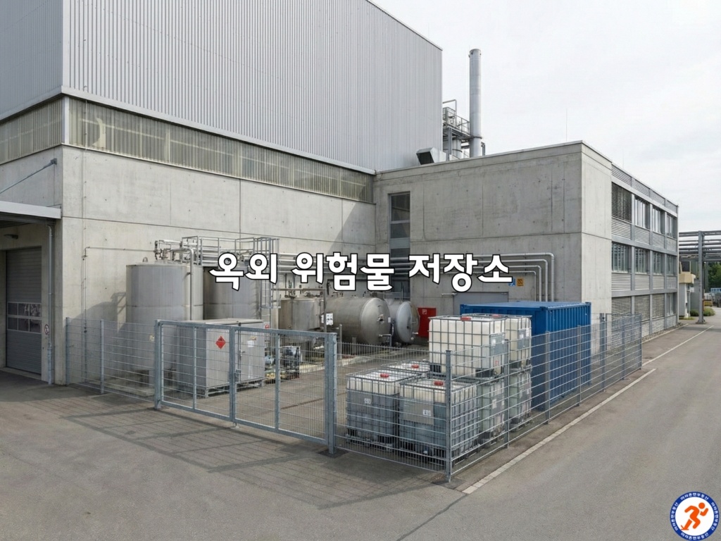 화성 공장 매매 유의사항 중 위험물 인허가 관련 사진으로 옥외 위험믈 저장소 모습